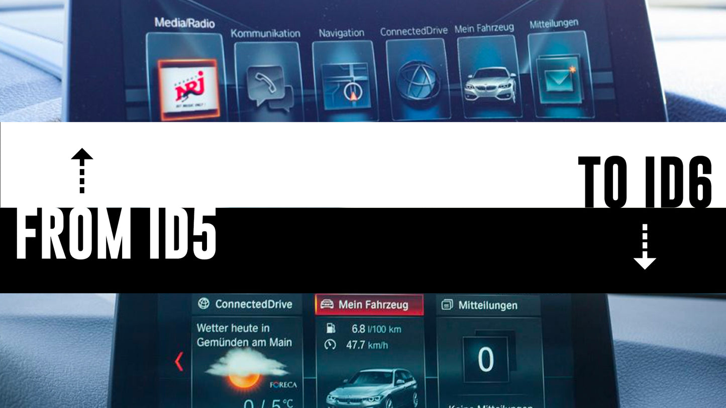 NBT EVO iDrive 5 to iDrive 6 HMI / User Interface