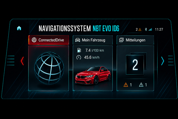 Individuelle Fahrzeuggrafik für BMW Navigationssystem NBT Evo ID6