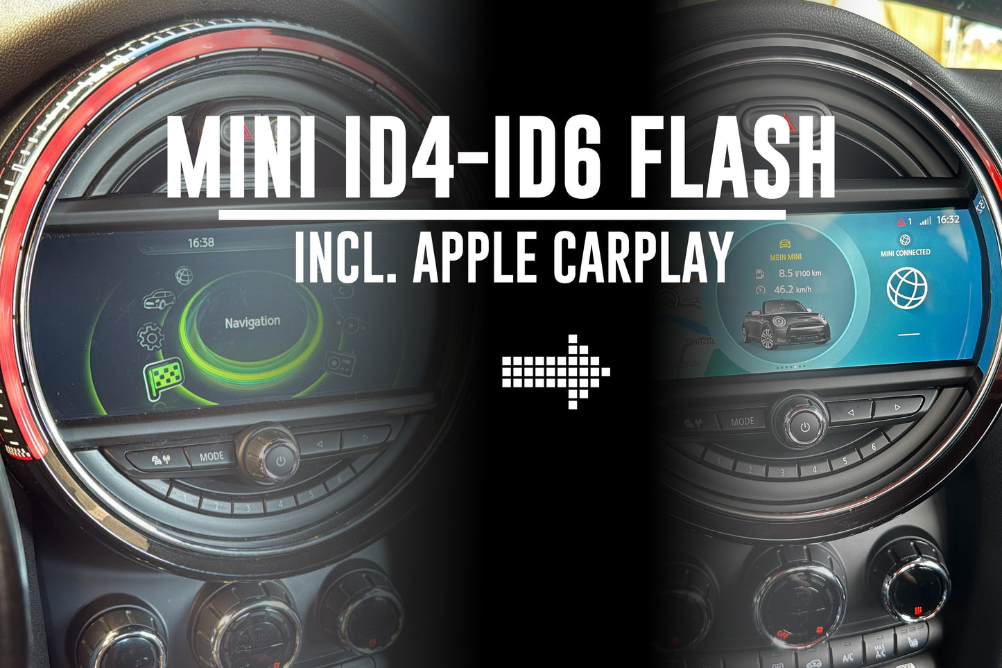 MINI ID4 auf ID6 Evo Flash inkl. Apple Carplay
