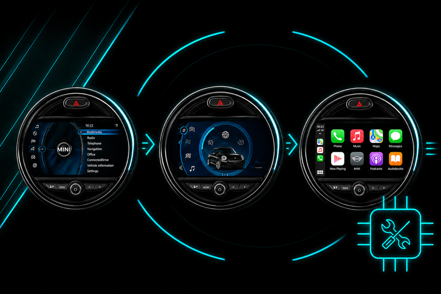 MINI ID4 auf ID6 Evo Flash inkl. Apple Carplay