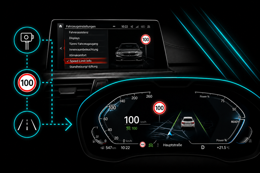 Nachrüstung Speed Limit Info (SLI) / Verkehrszeichenerkennung F & G-Modelle