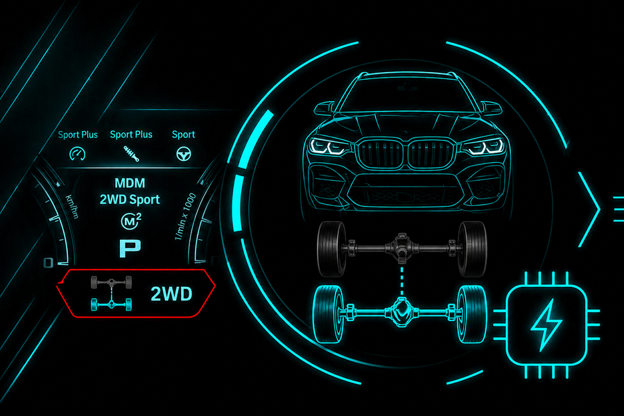 Aktivierung 2WD M xDrive Flash / Heckantriebsmodus - für BMW X3M / X4M F97 F98